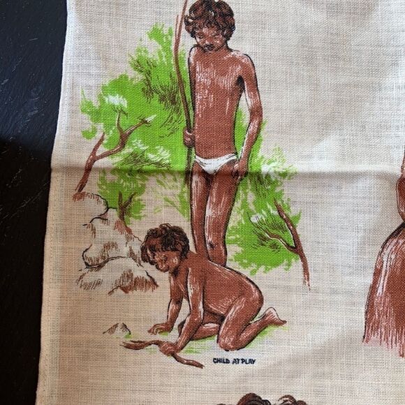 Linen New Handpainted towel wall hanging 18” x 31” - Picture 12 of 16